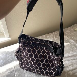 Skip & Dot | Stylish Brown White Diaper Bag | Baby Shower | Nursery